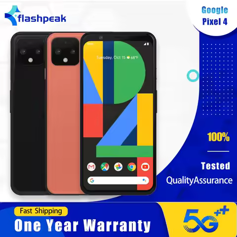 Original Google Pixel 4 4G LTE Mobile Phone Face ID 5.7" 6GB RAM 64GB/128GB ROM NFC 12.2MP+16MP+8MP 