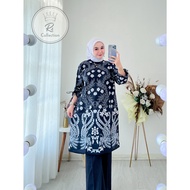 ATASAN WANITA BATIK TUNIK SIZE JUMBO M - 5XL (LD 96 - LD 130)