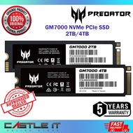 Acer PREDATOR GM7000 4TB / 2TB with Heatsink PC PS5 GEN 4x4 SSD Gaming Storage Solid State Drive GEN4 PCIE M.2 2280