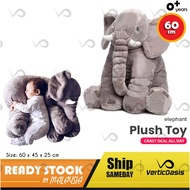 30cm 60cm Elephant Plushie Doll Cute Animal Stuffed Toys Anak Patung Gajah Giant Elephant Pillow Sof