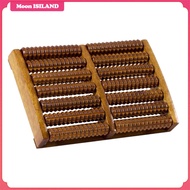 Moon ISILAND Wood Feet Heel Massage Roller Massage Tools for Tired Feet Relaxation Anti Slip 7 Rows