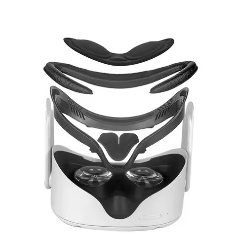 For Oculue Quest 2 VR Replacement Eye Mask Facial Interface Stand PU Leather Foam Face Cover For Met