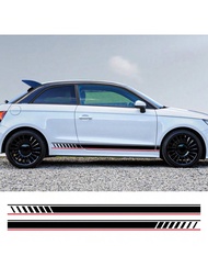 Car Door Sticker Side Skirt Graphics Racing Stripes Auto Accessories For Audi A1 8X GB GBA Sportback