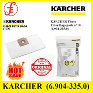 Kärcher 6.904-335 T7/1 / T9/1Bp / BV5 10 Pieces Fabric Filter Bags