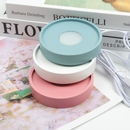 Round Diffuser Luminous Base Charging Diffuser Stone Luminous Base Stall Aromatherapy Cup Night Ligh