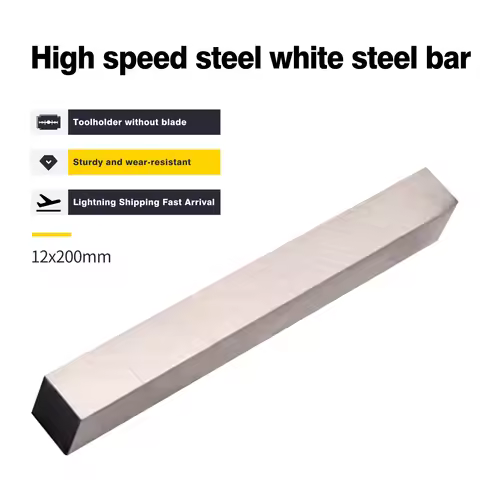 HSS 4x200 5x200 6x200 7x200 8x200 10x200 12x200mm CNC Lathe White Steel Turning Tools High Speed Ste