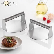 SUEREN Smash Burger Press, Round No Rust Stainless Steel Grill Press, Grill Press Stainless Steel Bu