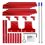 1200mm Parallel Rail Guide System Aluminium Alloy Circular Saw Track Set Fixed Guide Rail Bracket Fo