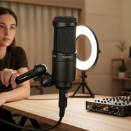 TAVOSOP AT2020 Wired Cardioid Condenser Mic for Podcast & Vocal
