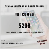 Voucher Paket Data Tri 52GB / Kuota Internet Tri