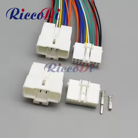1 Set DJ7144Y-2.2-11 DJ7144Y-2.2-21 14 Pins Automotive Electrical Wire Female Male Connector Plug Au
