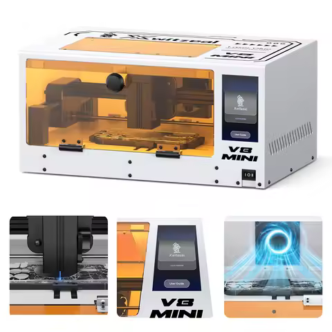 Xwitzeal V8 MINI Laser Machine for iPhone Back Glass Repair, Fast Removal Glue in 6-7 Mins, w/8-17 S