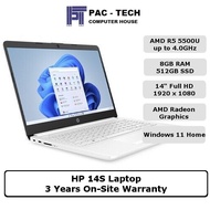HP 14S Laptop | Ryzen 5 5500U | 8GB RAM | 512GB SSD | 14" Full HD | 3