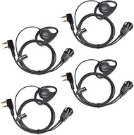 HYS Walkie Talkie Earbuds with Microphone D-Ring Headset Compatible with Baofeng UV-5R BF-888S Kenwo