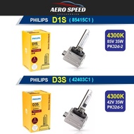 Philips Xenon Standard HID OEM Grade Replacement Bulbs D1S D3S 4300K Warm White | Single Bulb
