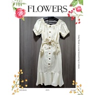 Cream Midi Dress (NEW) Beige Dress