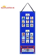 Visual Schedule for Kids Daily Routine Chart with 70 Cards Felt Autism Learning Behavioral Tool for 