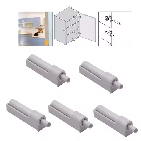 5pcs Cabinet Door Bumpers, Cabinet Door Dampers, Buffers, Cabinet Accessories, Door Closing Shock Ab