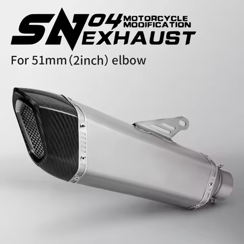 For R1200GS RSV4 Motorcycle exhaust off-road moto exhaust 51mm 60mm universal muffler pipe racing ex