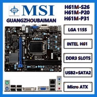 Used MSI [ H61M-P20(G3) ] / [ H61M-P20/W8 ] / H61M-P31(G3) / [ H61M-P31/W8 ] FOR INTEL LGA 1155 Moth