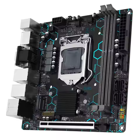 New H97 STRONG LGA 1150 Motherboard for Intel Core I7/I5/I3/E3 DDR3 Mini-ITX VGA/HDMI/DP/COM Dual LA