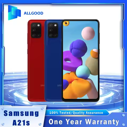 Original Samsung Galaxy A21s A217F 4G Mobile Phone Dual SIM 6.5'' 3GB+32GB 4GB+64GB ROM CellPhone Oc