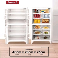 MULTIPURPOSE SHELF TABITHA VOYAH 6-LAYER FOOD CABINET/