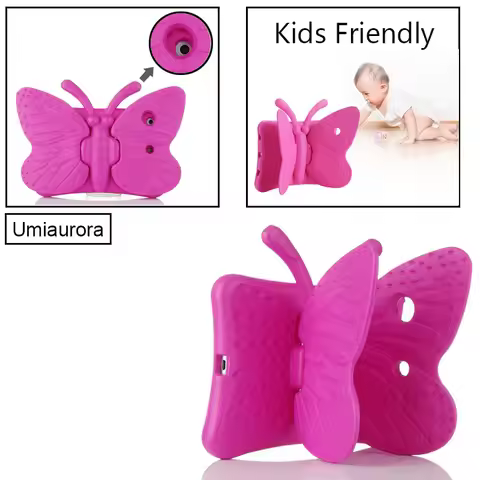 3D Butterfly EVA Shockproof Case For iPad 7th 8th 9th 10.2 inch 2021 Mini 5 6 9.7 Air 2 3 4 10.9 Pro