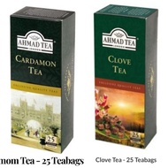 Ahmad Tea Cardamom or Clove Flavored Tea 25 Bags Cardamom or Clove Tea Ahmad