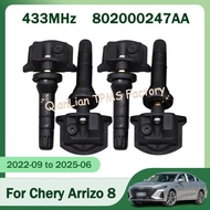 1/4pcs Car Tire Sensors System Tyre Pressure Sensor 802000247AA For Chery ARRIZO 8 5 GT 7 5e Fulwin 