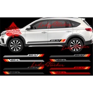 NEW honda BRV car cutting sticker, BRV car bottom list sticker