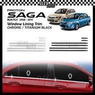 Proton Saga BLM/FLX Chrome Lining Door Belt Moulding 3D Stainless Steel Window Trim