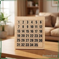 [Fenteer1efMY] Slide Number Puzzle Puzzle Concentration Training Number Slide Puzzle Toy Educational