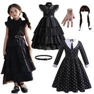 Movie Cosplay Charm Costume 4-12 Yrs Black Dresses for Girls Halloween Carnival  Party Cosplay Kids 