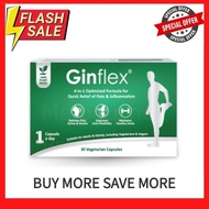 【buy 3 free 1】EXP 06 2027READY STOCK 正品100% Ginflex veggie capsule 30s 缓解疼痛、酸痛和肌肉拉伤