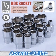 13-32MM 6PT Socket Box Soket Spanar Box Tool Set Spana Socket Wrench Socket Set Sepana Box Set Ratchet Wrench
