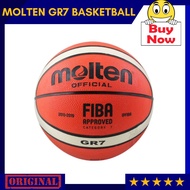 Basketball Authentic Molten Gr7 with Pin Fiba Approved with bag - Matibay at Makapal