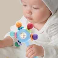 Baby Manhattan Ball Rattle Teether Grasping Training Soothing Toy Rotating Rattle Stick For N8o7