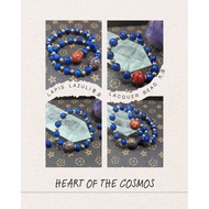 (SG-Seller) Awaken Creation l Lapis Lazuli x Handcrafted Lacquer Bead Bracelet | 青金石 × 手工大漆珠手链