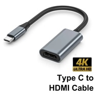 TYPE-C to HDMI-Compatible 4K Adapter USB C USB3.1 Male to HDTV Female Converter Cable for Laptop Tab