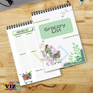 Grocery List Notebook / Log Book / Record Book / Journal