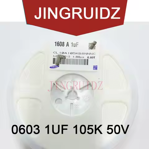 4000pcs capacitor 0603 1uF 105K 105 X5R 10% 50V X5R smd capacitor full reel CL10A105KB8NNNC