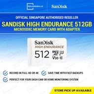 SanDisk High Endurance 512GB MicroSDXC Memory Card with Adapter