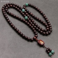 Buddha Beads Neck-Wearing Ebony Wood Play Pendant Men Women Bracelet Decoration Necklace Literary Br