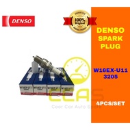 100% Original Denso Spark Plug W16EXU11 - W16EX-U11 - 4pcs/set - Proton Saga old Kancil Iswara Wira 