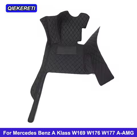 Custom Car Floor Mats For Mercedes Benz A Klass W169 W176 W177 A-AMG Auto Carpets Foot Coche Accesso