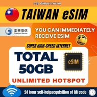 【CSL】Taiwan eSIM | Instant pickup | 3-30 Days HIGH-SPEED Unrestricted speed | UNLIMITED DATA  台湾上网卡