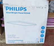 Philips โคมไฟฝั่งฝ้า พาแนล LED Panel รุ่น RC048 3800lm 42w 60X60 พร้อมคลิป พร้อม อะแดปเตอร์อยู่ภายนอ