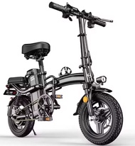 電動單車Rts Mini Folding Electric Bicycle 400W 48V 14 Inch Electric City Bike Foldable Electric Bike cheap adult battery power scooter