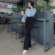 Flare Pants - Highwaist Flare Pants - Women's Highwaist Cutbray Culottes